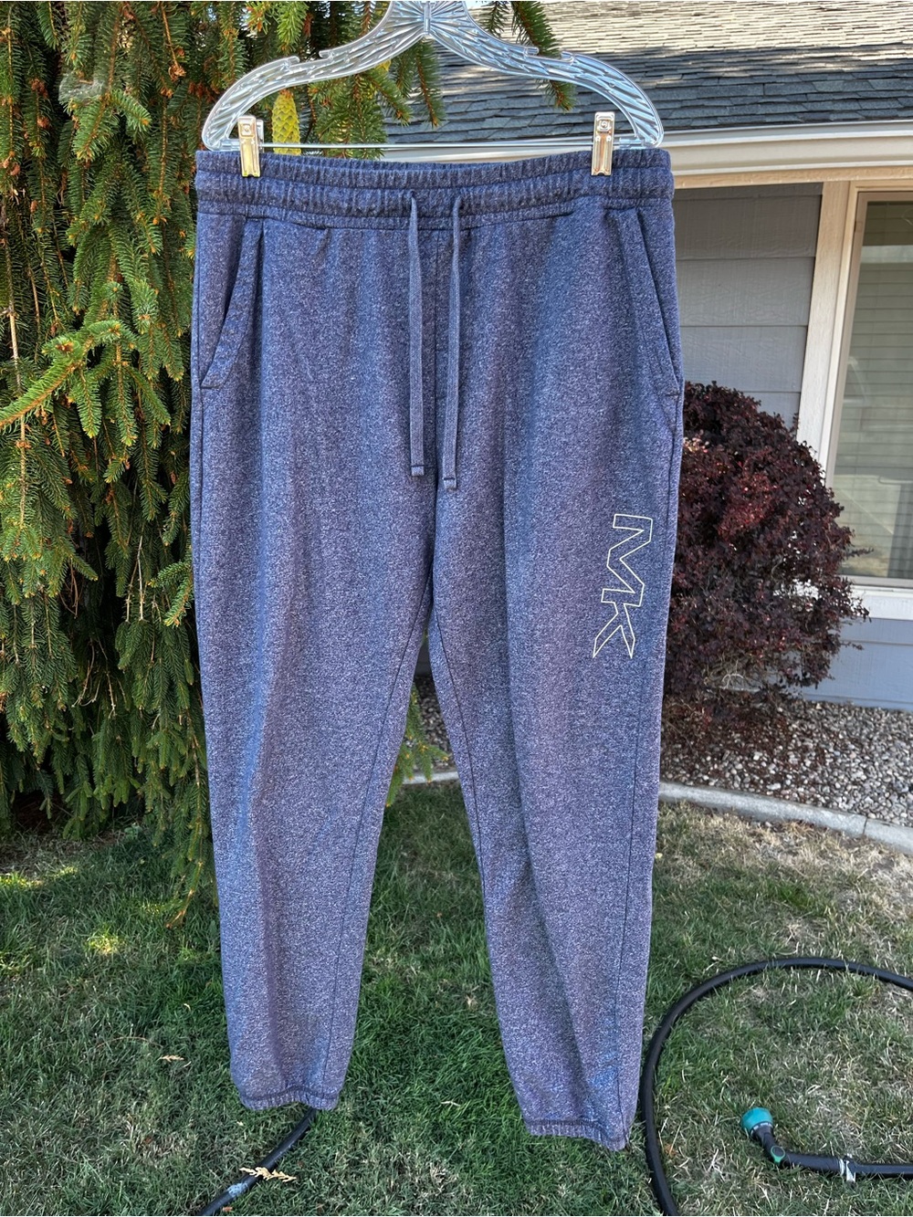 Michael Kors Men's Heather Navy Jogger Sweatpants